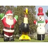 Happy 6M Giant Event Snowman Inflatable Advertising Santa Mascot For Outdoor Christmas Events A132