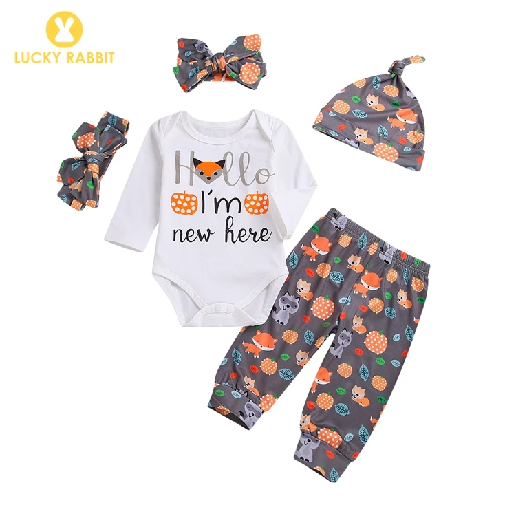 Fall Newborn Baby Autumn Clothes Bow Headband Kids Baby Animal Romper Four-Piece Set For Newborn
Fall Newborn Baby Autumn Clothes Bow Headband Kids Baby Animal Romper Four-Piece Set For Newborn