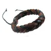 Handmade Adjustable Vintage Wristband Leather Rope Woven Couple Bracelet Tribal Braided Cuff Bangle