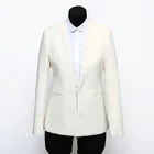 Top brand high quality fancy white fashion women blazer office coat women