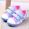 wholesale high quality cartoon cat kids girl canvas shoes