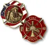 Fireman In Mask Challenge Coin Rescue coins