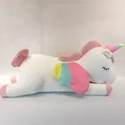 custom 80CM big white unicorn plush toys for girls