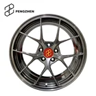 China factory supply Forged aluminum hyper black color 17 inch 5 hole alloy wheel rim for similar bbs design