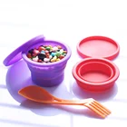 Best Selling Portable Camping Travel Drinking Cup, Collapsible Foldable Silicone Cup