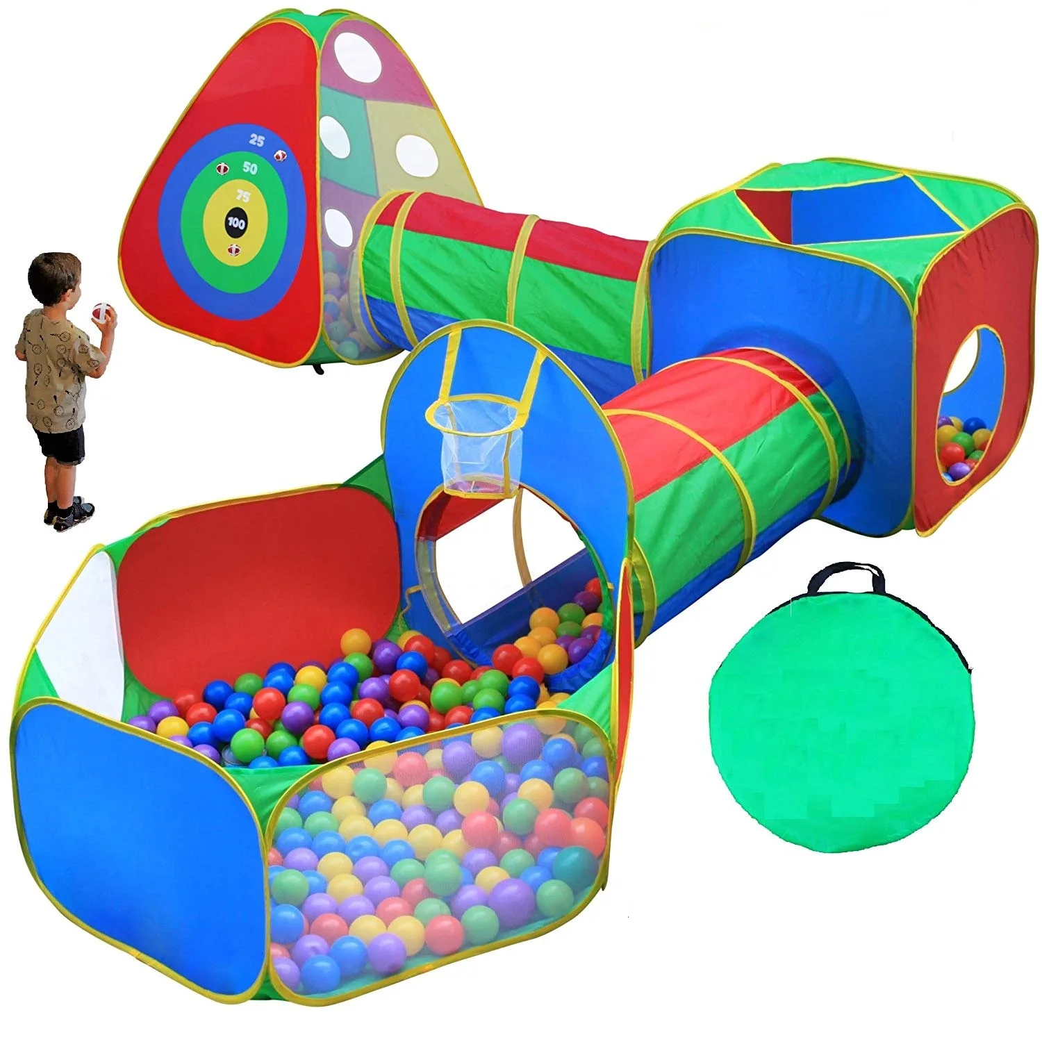 play tent with tunnel