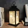 New Arrival Decorative Lantern For Indoor Hanging LED black Shining lantern with Fairy string Lights