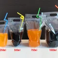 Hottest Ziplock Drink Packaging Plastic Bag For Liquid / Juice / Tea