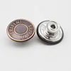 copper brushed nickel-free logo branded metallic jean buttons