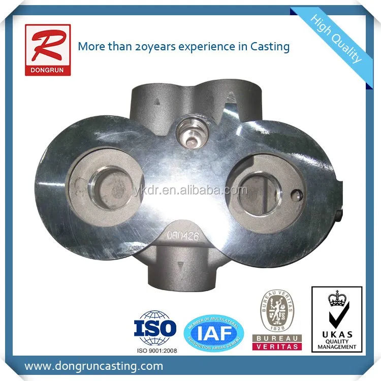 Supply oem cast aluminum conductor support bracket as drawing by gravity casting and sand casting