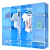 Modern DIY Plastic Bedroom coat armoire with adjustable shape