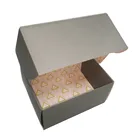 Kraft Paper Packaging Box Arts Crafts Jewelry Gift Brown Paper Folding Boxes