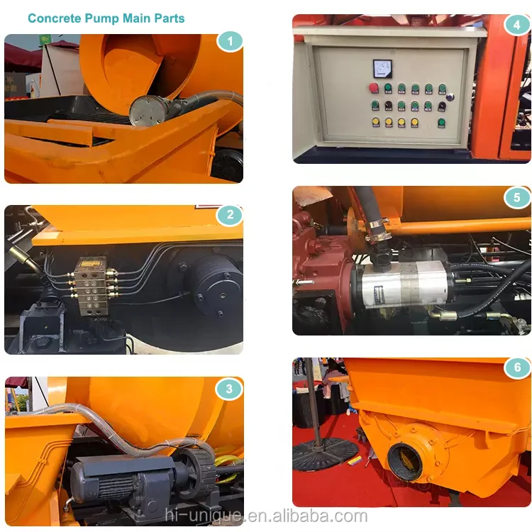 lightweight concrete mixer pump
