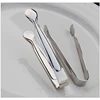 Easy To Operate Stainless Steel Mini Ice Tongs Serving Tongs
