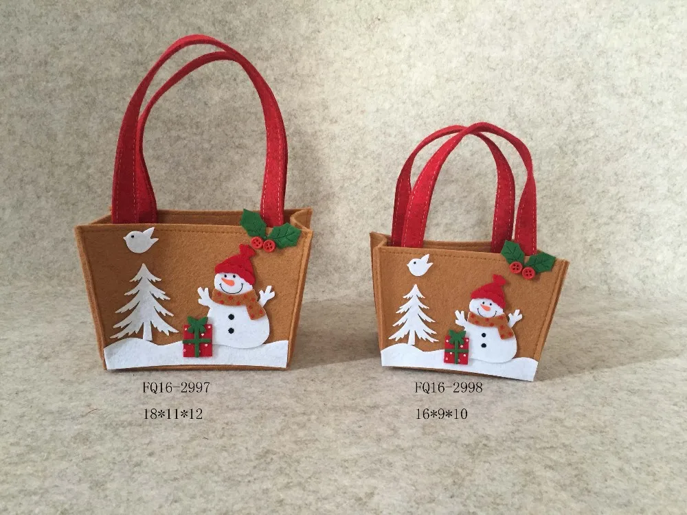new design promotion felt shopping bag, felt christmas gift bag