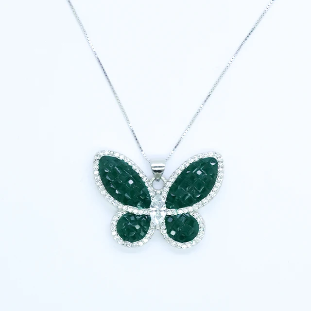Stars Forever CZ Cubic Zirconia Invisible Setting Butterfly pendant Jewelry necklace
Stars Forever CZ Cubic Zirconia Invisible Setting Butterfly pendant Jewelry necklace