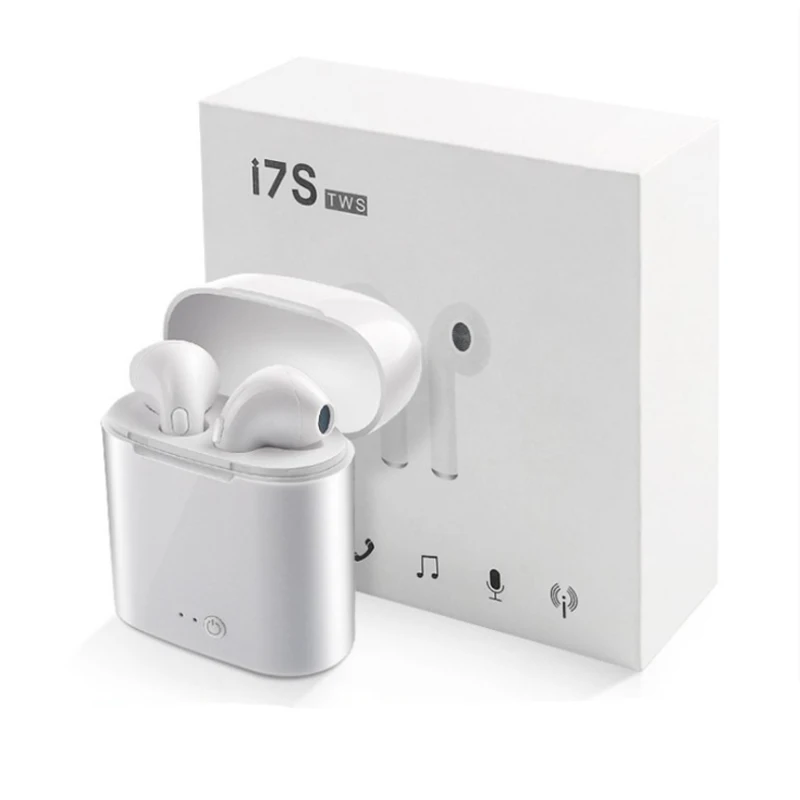 i7s TWS Mini Wireless Earphone In-Ear Stereo Earbuds Headset with Charging Box Mic For All Smart Phones
i7s TWS Mini Wireless Earphone In-Ear Stereo Earbuds Headset with Charging Box Mic For All Smart Phones