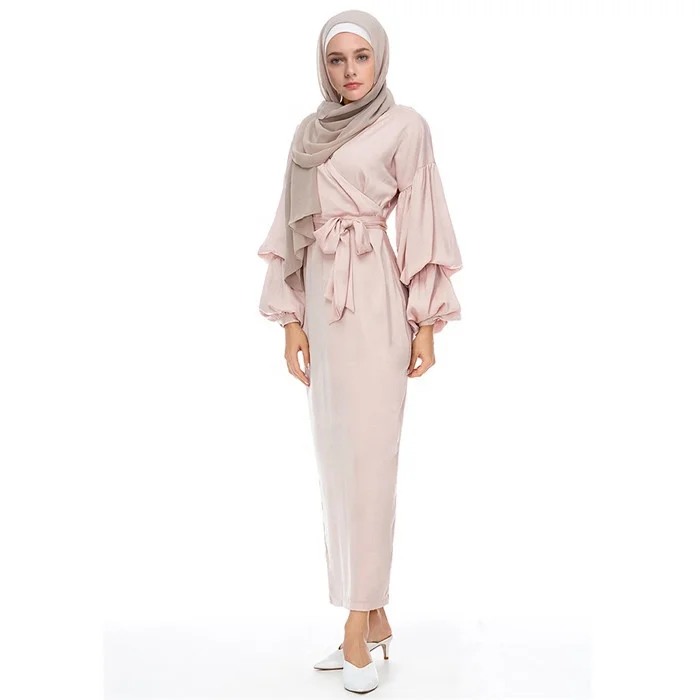 2019 hot sale excellent quality long puff sleeves soft crepe maxi dress muslim women abaya, Black,gray,apricot,wine red
2019 hot sale excellent quality long puff sleeves soft crepe maxi dress muslim women abaya, Black,gray,apricot,wine red