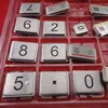 stainless steel ATM keypad keys