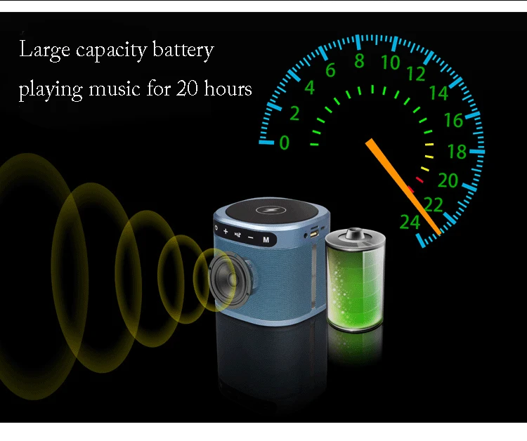 2019 Best Potable Bluetooths Speaker with wireless charger Portable Super Bass Bluetooths Speaker - ANKUX.COM