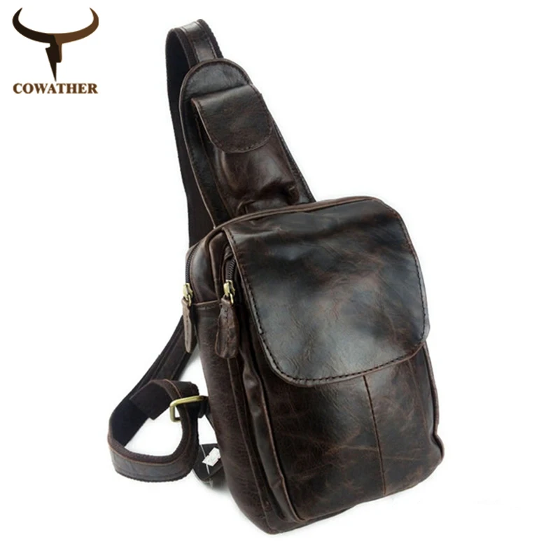 vintage 2015 cow genuine leather messenger bags for men handbags crazy horse leather popular male travel choice free shipping