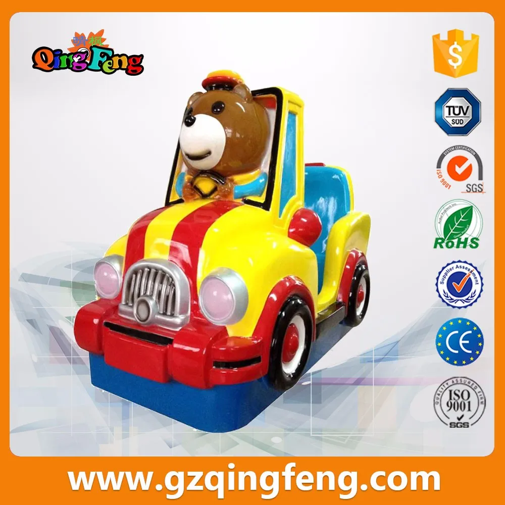 hot sale coin operated ride on bear toy car kiddie ride kids swing machine sale for shopping mall 