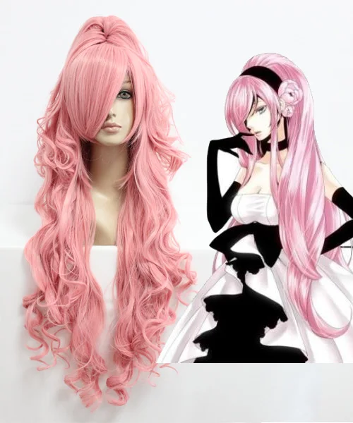 Sexy Pink Wigs Hot Sale Long Curly 