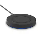 Qi wireless charger pad support 5w 7.5w 10w LED for Apple iphone Samsung phone Black