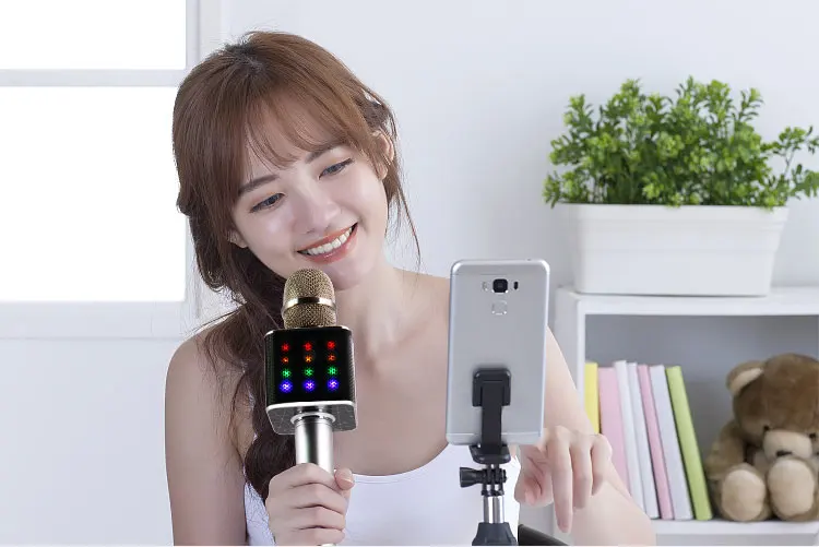 New DSP LED light Hi-Fi smart karaoke external speaker for mobile phone - ANKUX.COM