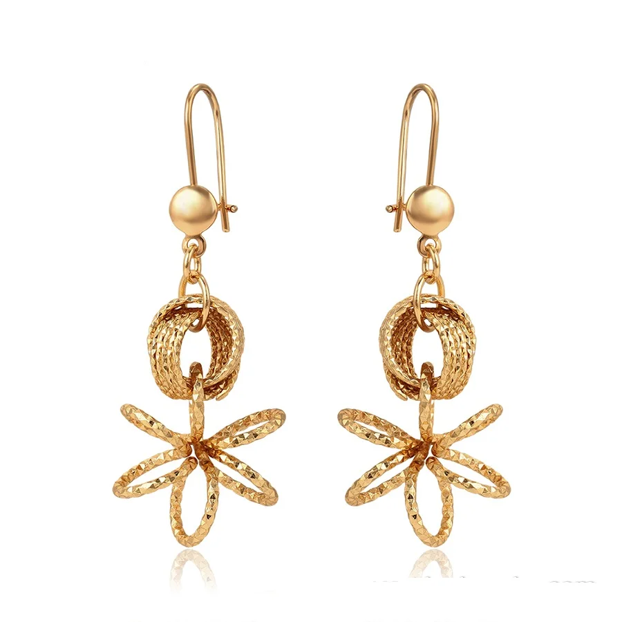 97666 Xuping jewelry fashion simple design, 18k gold color korean style women drop earrings
97666 Xuping jewelry fashion simple design, 18k gold color korean style women drop earrings