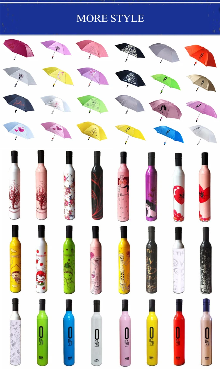 wine shape bottle umbrella