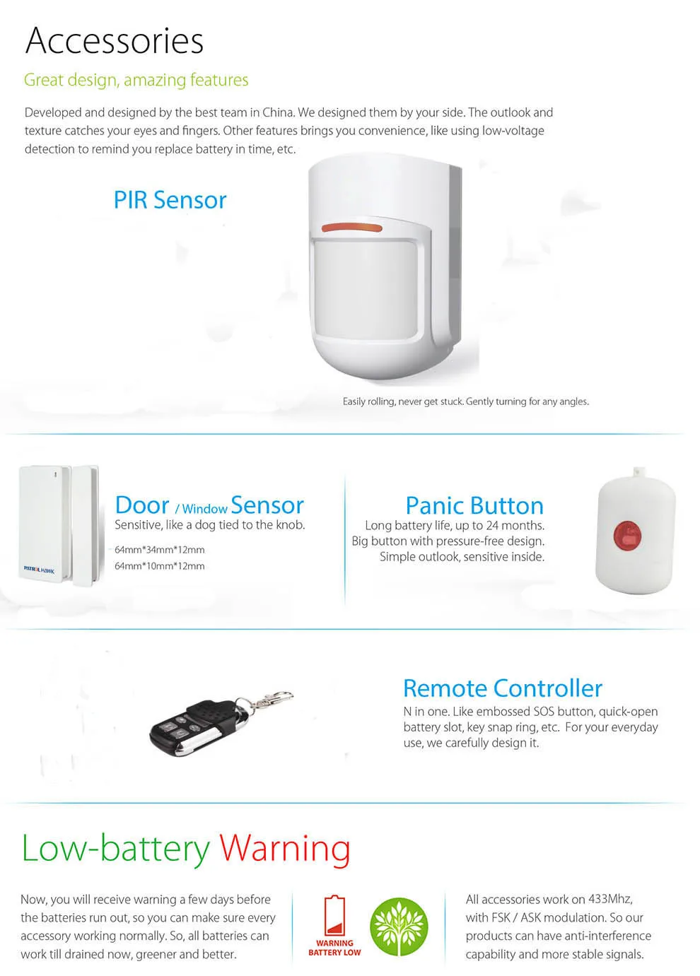 Patrol Hawk G1e Household Antitheft Alarm Systems Builtin Antenna Set Ac100240v Buy Wifi