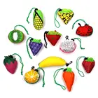 Hot New Polyester Portable Shopping Bag Promotional Lemon Reusable Foldable Fruits Storage Bag