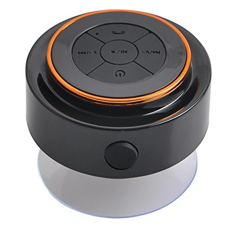2019 Mini waterproof wireless bluetooth handfree suction shower waterproof speaker, Black with orange;yellow;blue;red white with orange;red
2019 Mini waterproof wireless bluetooth handfree suction shower waterproof speaker, Black with orange;yellow;blue;red white with orange;red