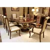 YB63 Classic Royal American Style Solid Wood Hand Carved Long Dining Table/Dining Room Furniture Set(MOQ=1 SET)