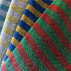 100 Polyester Yran Dyed Metallic Glitter Stripe Lurex Jersey Fabric