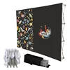 10ft Advertising aluminium alloy polyester fabric pop up quick banner display system