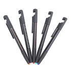 6 in 1 multifunction with screen cleaner stylus phone holder ruler screw driver tool pen