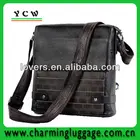 New real handmade leather men's shoulder bag