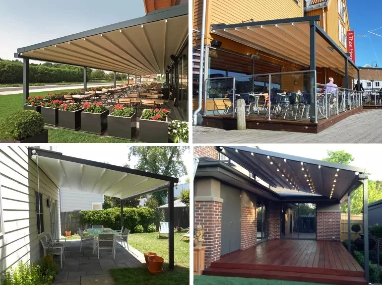 Motorised Awnings Retractable Roof