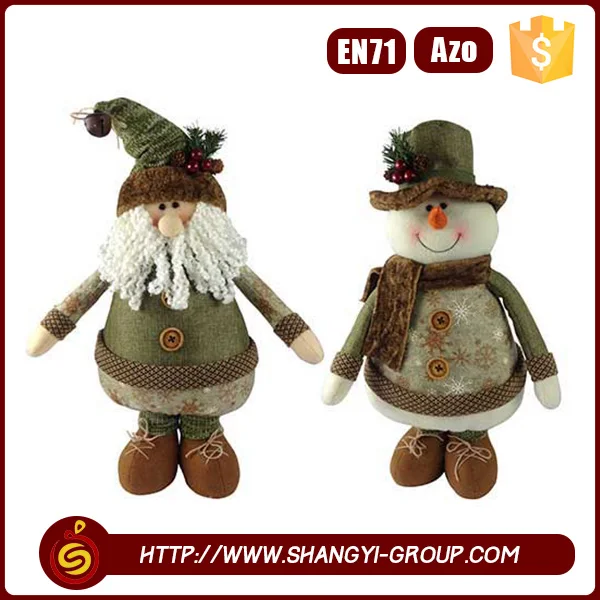 snowman santa craft hanging doll animated christmas dolls