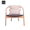Oak Wood Lazy Man Leisure Arm Chair Modern Lounge Upholstered Furniture Wooden Relax Modern Armchair