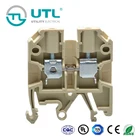 UL VDE ROHS Din-rail Terminal Block brass screw copper conducting strip Screw Terminal Block Connector