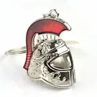 Enamel Custom Logo Souvenir 3D Key Chain Roman Helmet Keychain