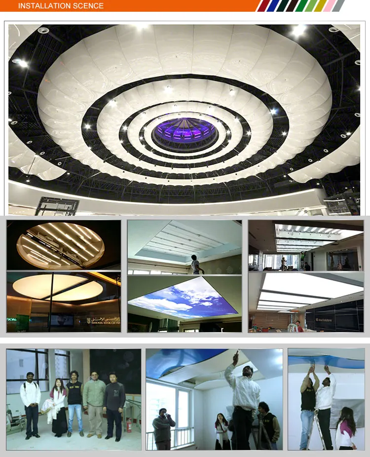 hot sale Top Quality MSD PVC glossy stretch ceiling film