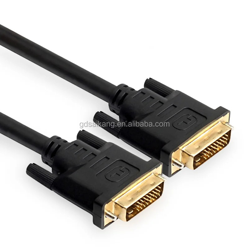 24k Gold-plated Connectors DVI To DVI Adapter Cable High Speed Data Cables - ANKUX.COM