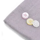 New design polyester shirt buttons 2 hole white buttons