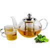 2019 Hot Selling Glass Teapot, Wholesale BPA Free Borosilicate Glass Kettle, Heat Resistant Reusable Tea Set With Tea Infuser