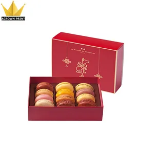 for  custom design cardboard paper macarons box   wedding door