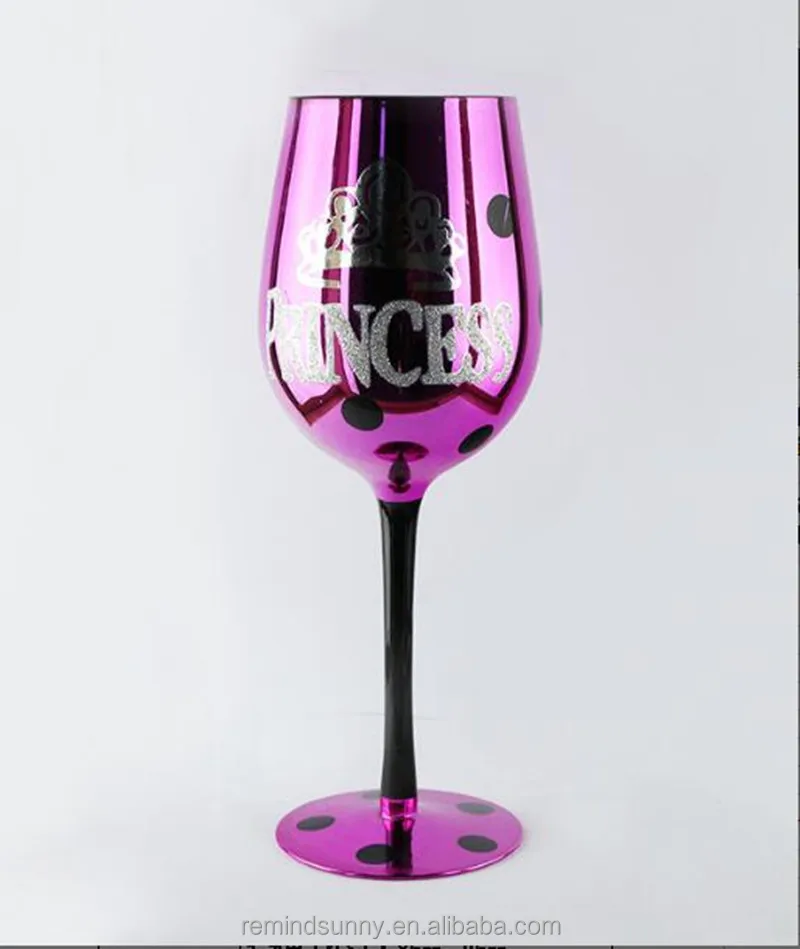 wedding red wine glass